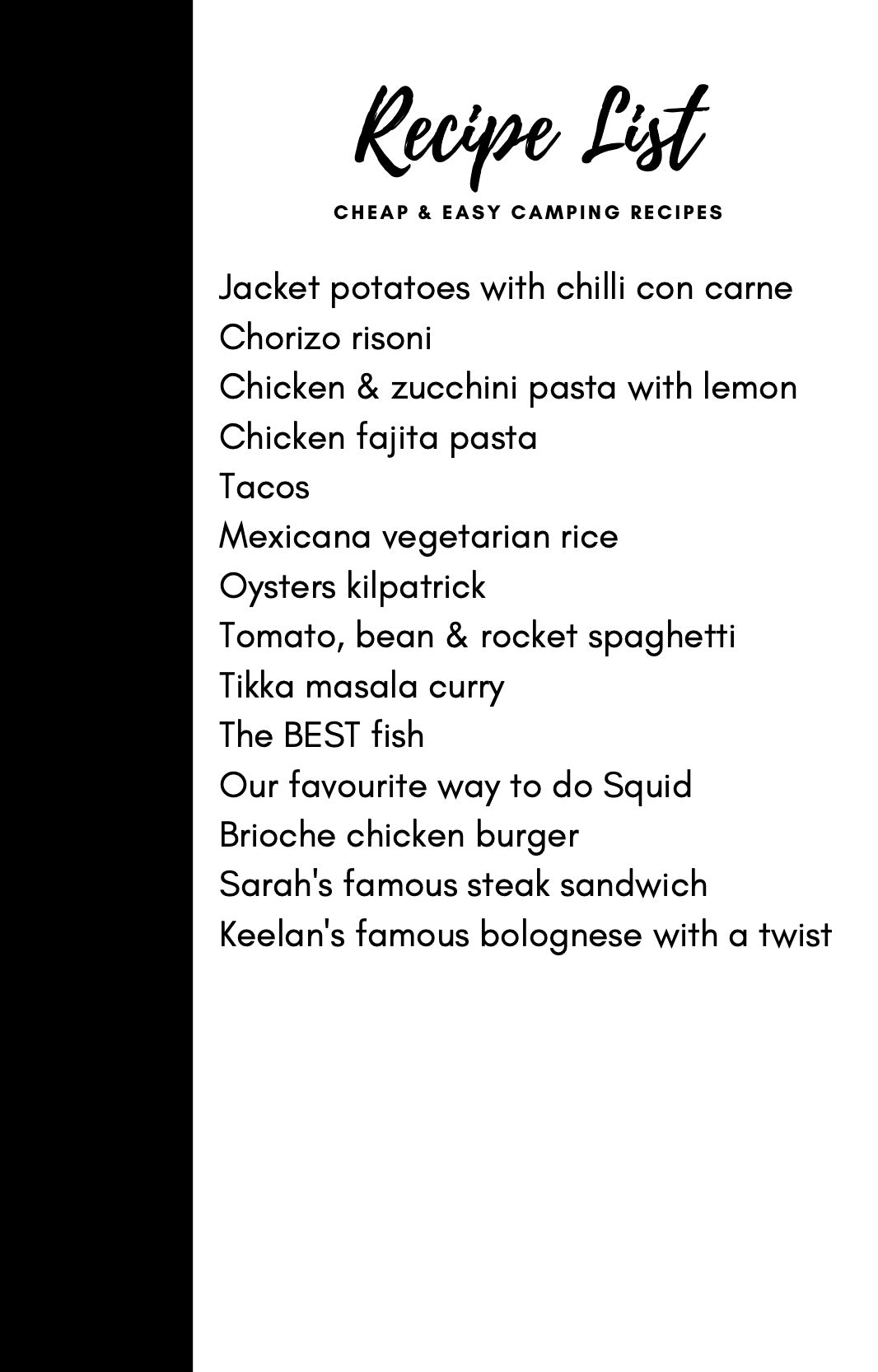 Camp Cooking eBook by Sarah and Keelan Travels