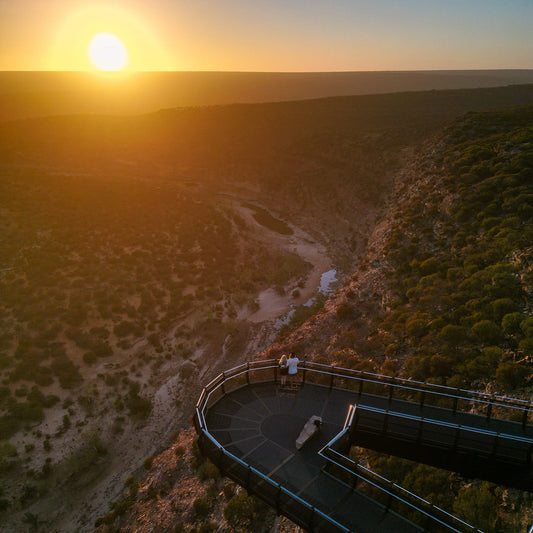 Sunrise at Kalbarri National Park’s Skywalk