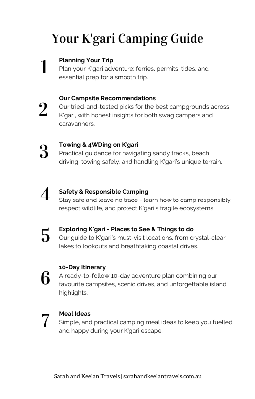 K'Gari (Fraser Island) Camping eGuide